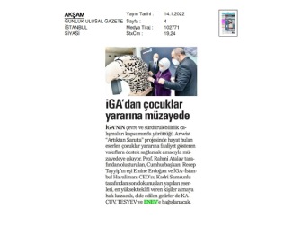 İGA Airport ArtWist Projesi Çocuklar Yararına Hayata Geçiyor